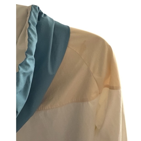 NIKE Women's Sportwear Windrunner Jacket Blue/Yellow/Cream Full Zip Hoodie - Picture 11 of 12